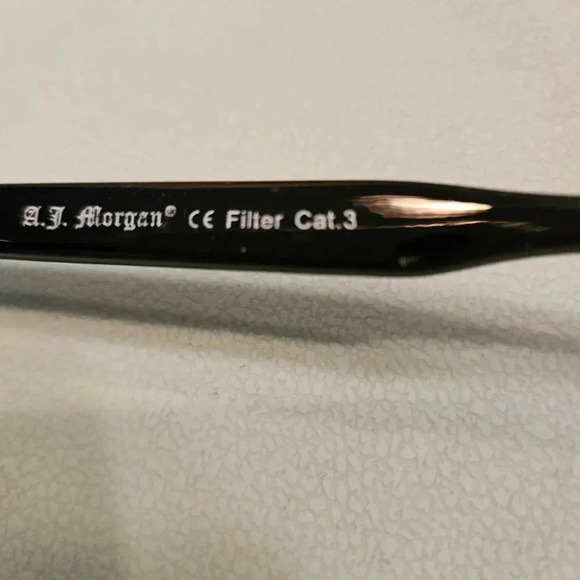 AJ Morgan | Retro Pinup Total Black Slim Cat Eye Sunglasses - NWOT - Picture 7 of 14